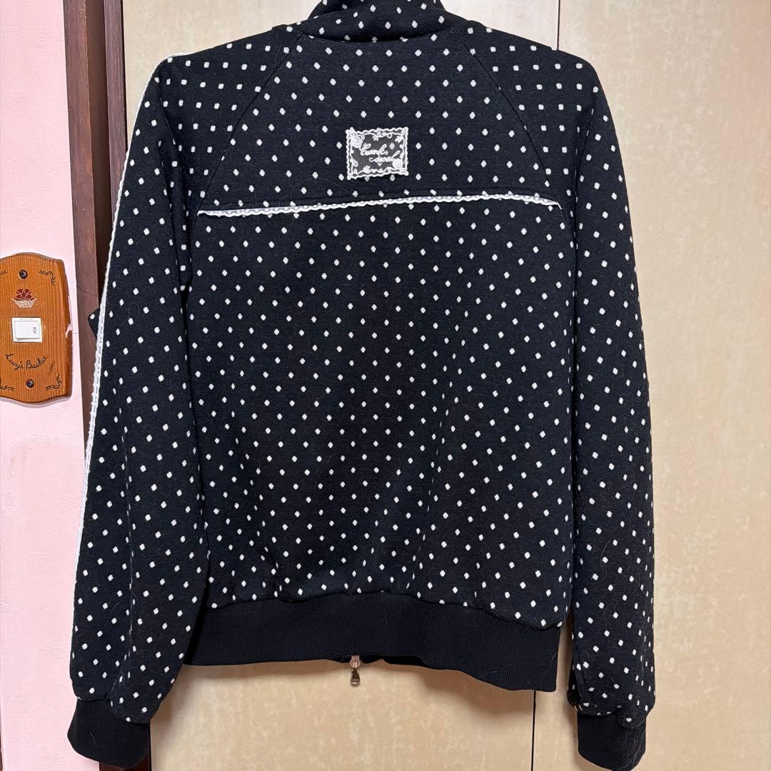 crank ドットトラックジャケットブラック