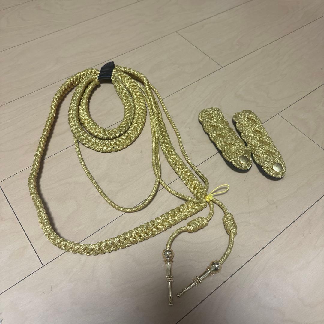 消防　礼服　レニヤード　肩章セット　右肩用