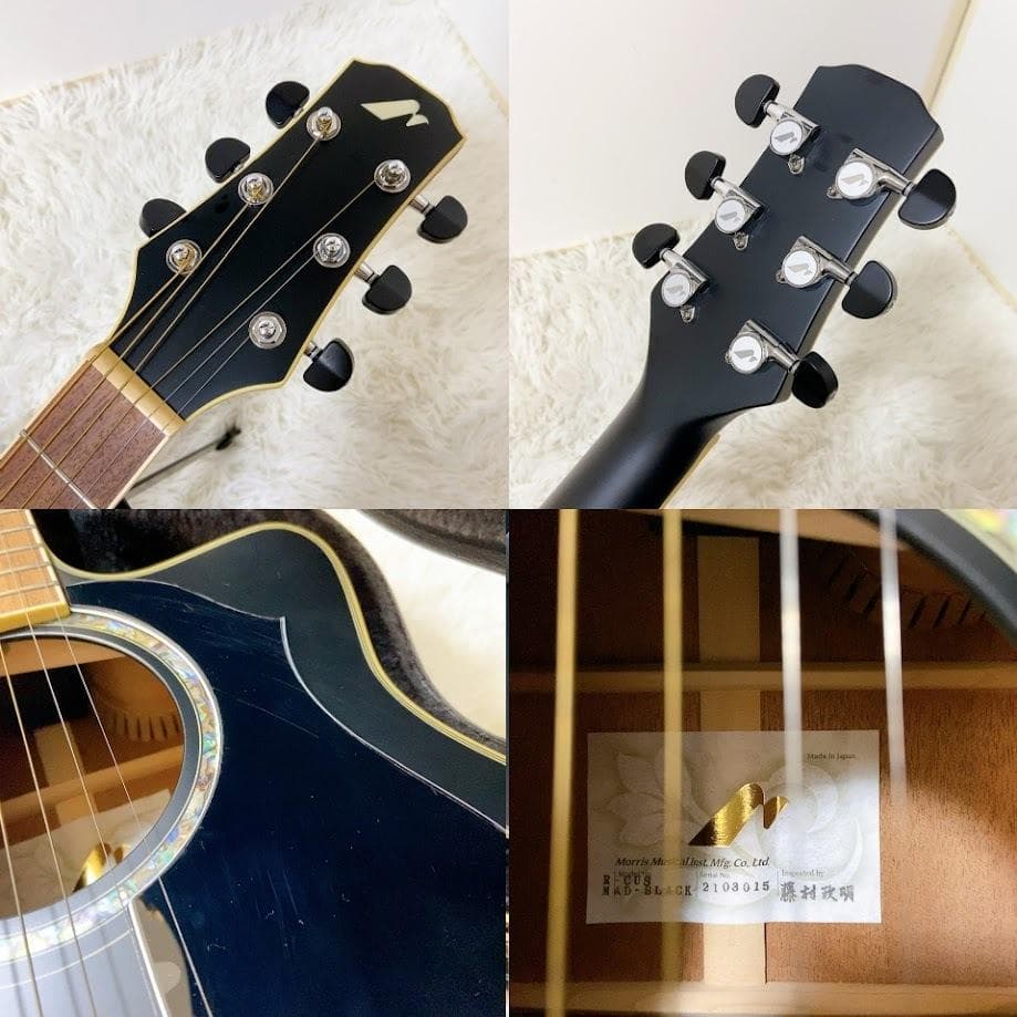 美品! 限定品 MORRIS R-CUSTOM MAD BLACK オール単板