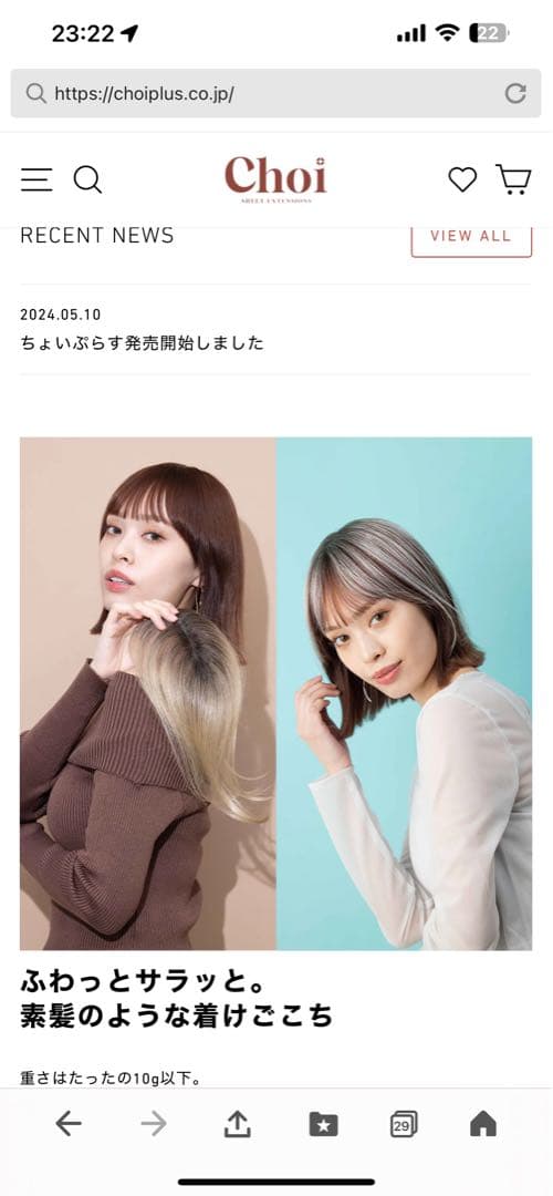 ⭐︎新品未使用Choi⭐︎シートエクステ　ウィッグ