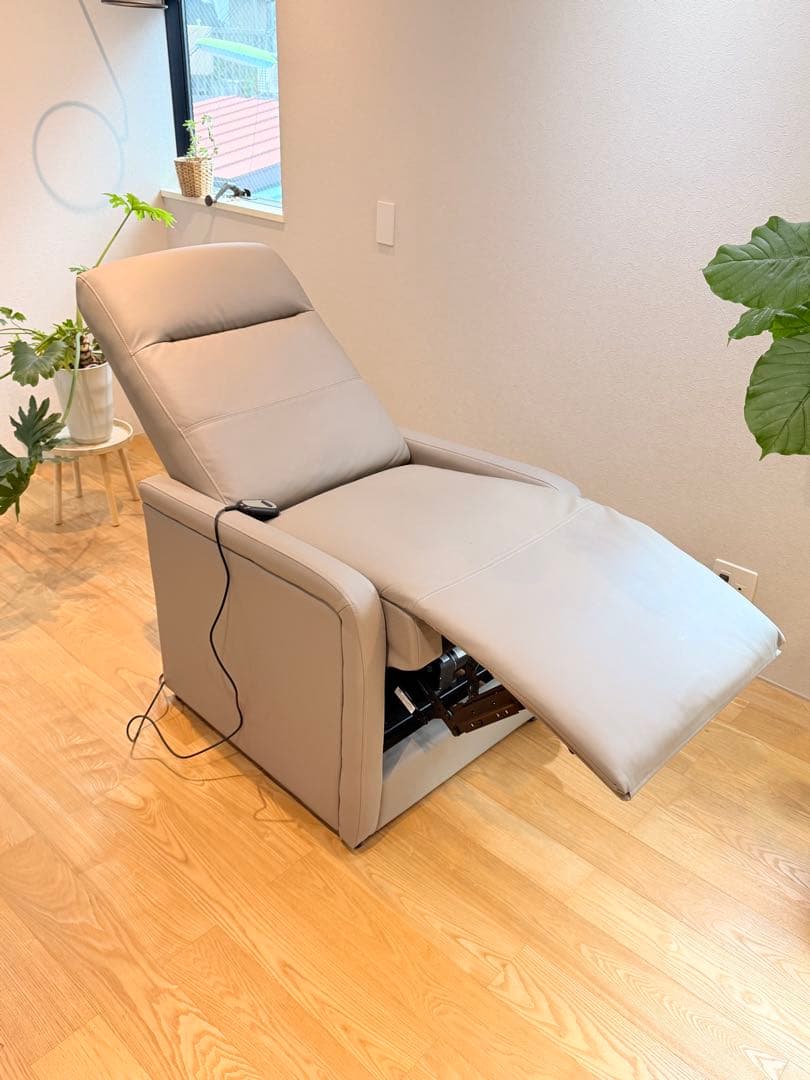 【GANA】電動リクライニングチェア シエロplus ウォームグレー