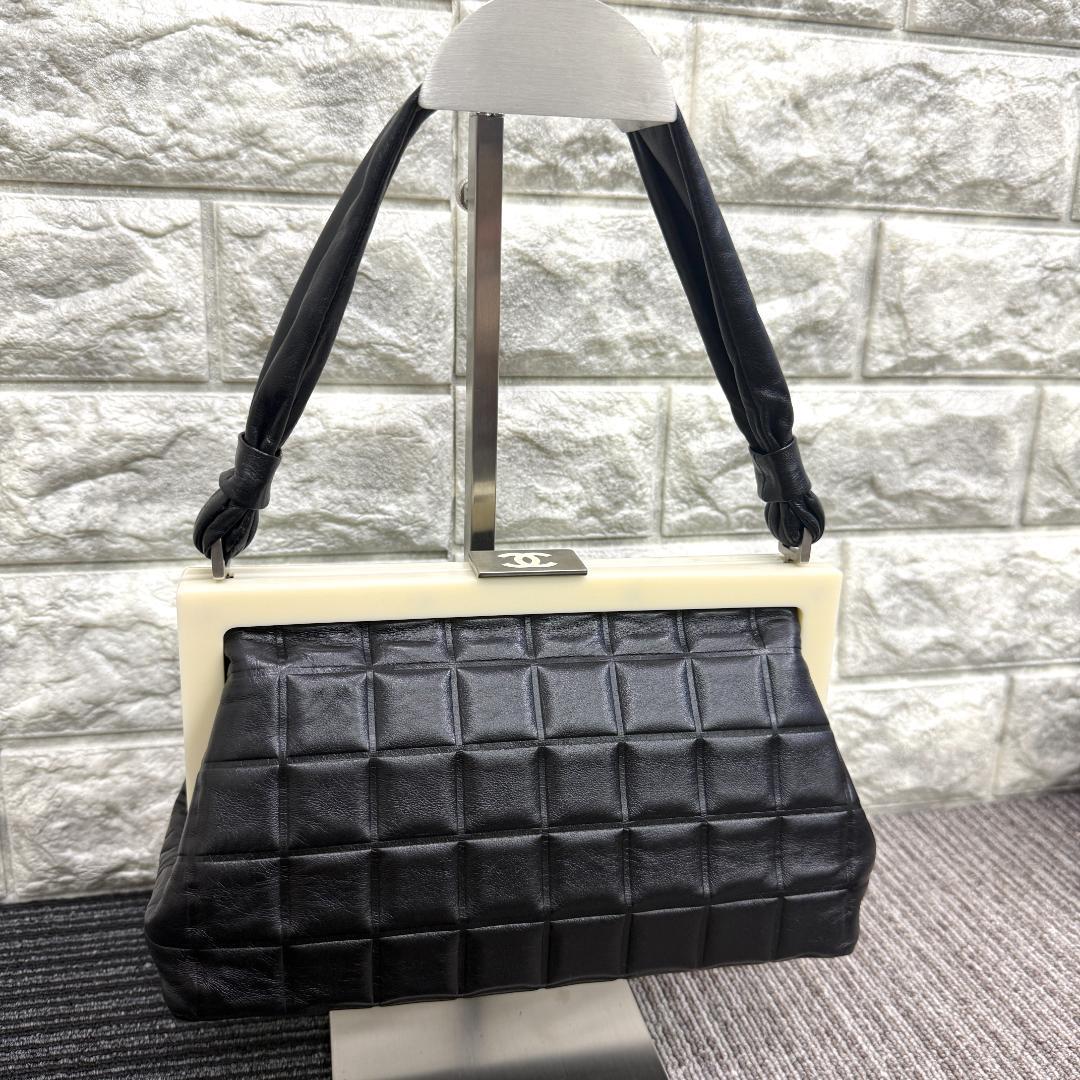 超美品 CHANEL シャネル　チョコバー　がま口　ハンドバッグ