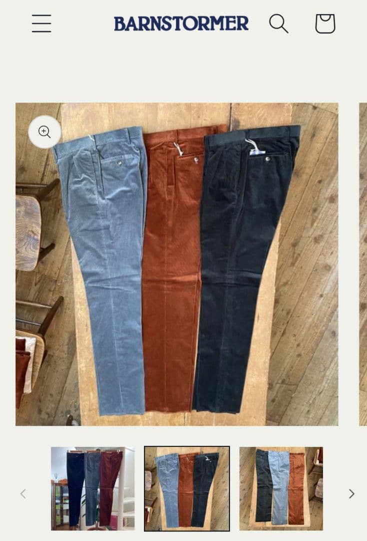 BARNSTORMER × RING JACKET コーデュロイパンツ 新品