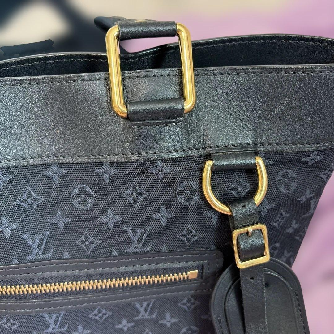 ルイ・ヴィトン ルシーユ GM M92679トートバッグ モノグラムミニ紺