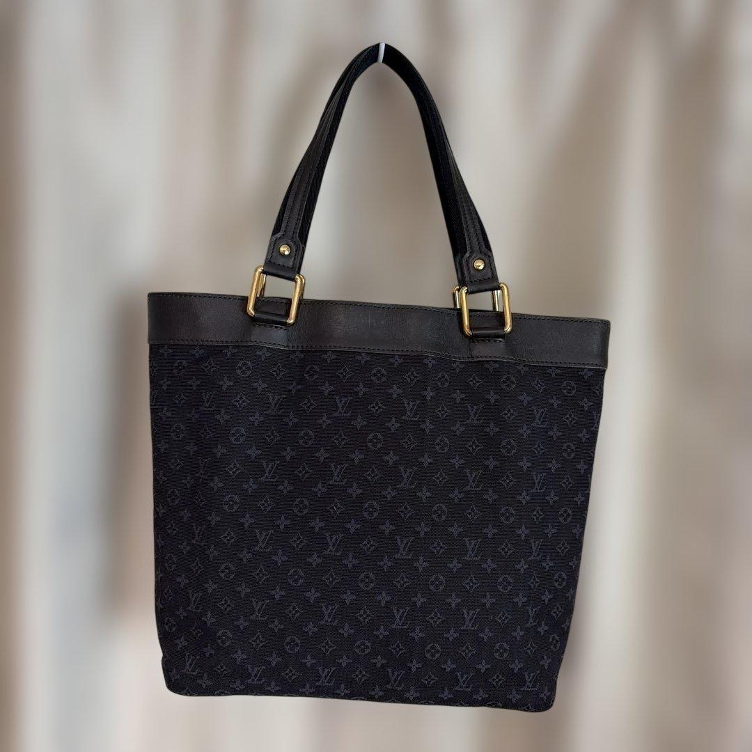 ルイ・ヴィトン ルシーユ GM M92679トートバッグ モノグラムミニ紺