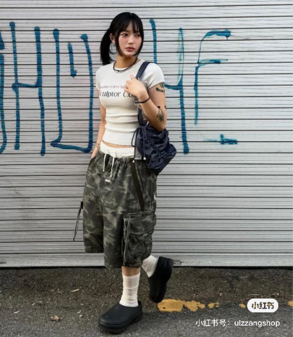 2月限定価格 チェウォン着用 Sculptor 迷彩 カモフラ ハーフパンツ