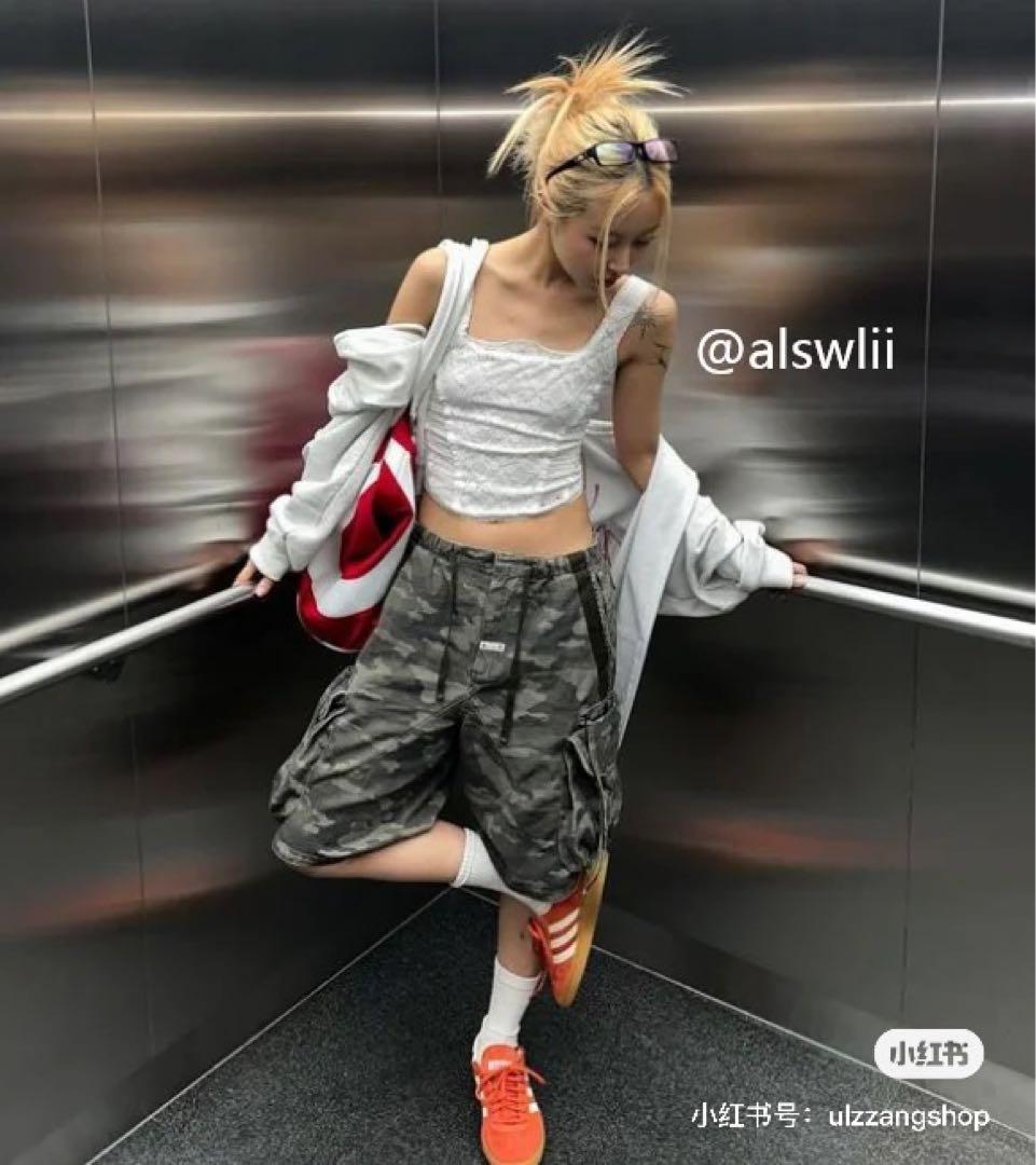 2月限定価格 チェウォン着用 Sculptor 迷彩 カモフラ ハーフパンツ