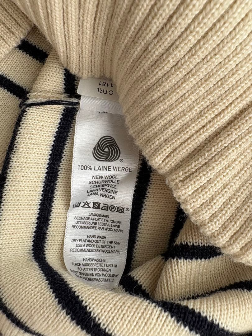 SAINT JAMES メンズ　マリンセーター　ECRU/MARINE 生成り