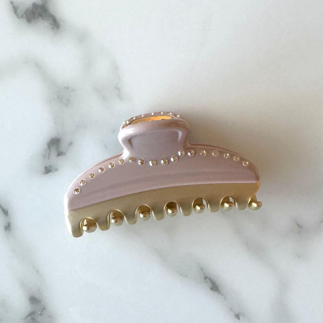 Alexandre de Paris VANDOME ヘアクリップ　ベージュ