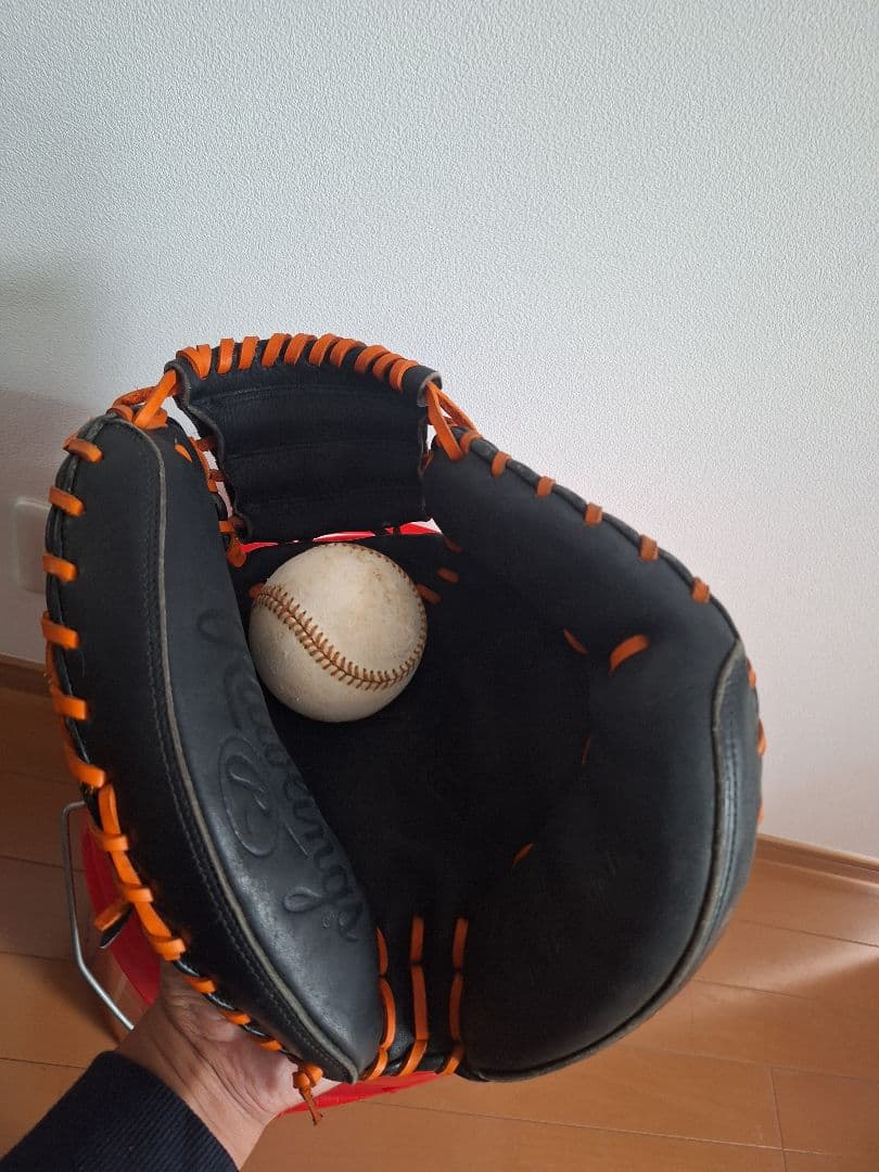 Rawlings 軟式グローブ 黒　キャッチャーミット中古
