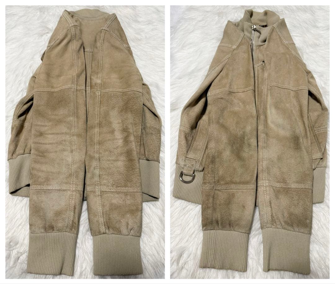 AI 本物 ドルチェ&ガッバーナ ダストウォッシュ加工 レザー ジャケット