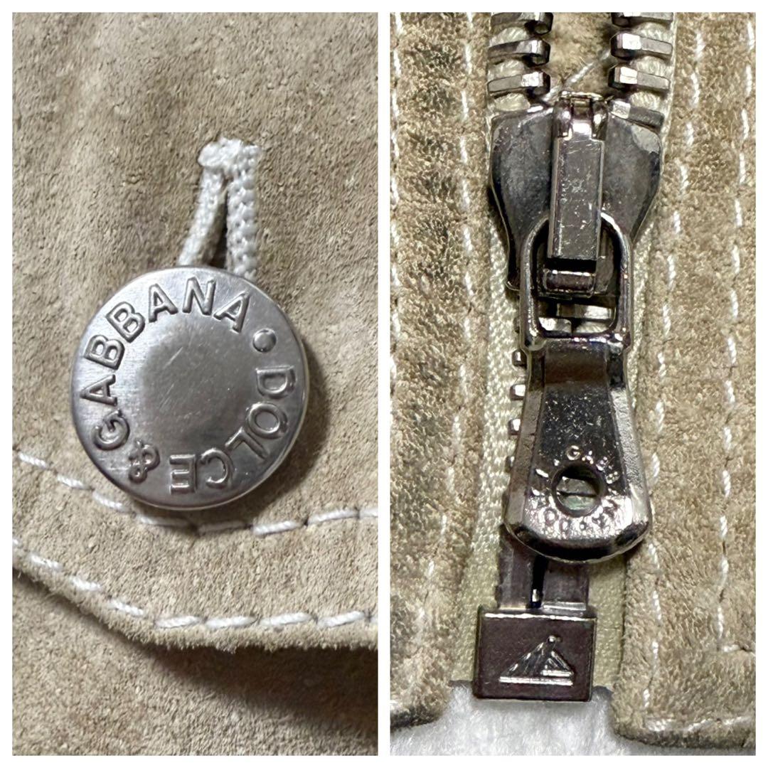 AI 本物 ドルチェ&ガッバーナ ダストウォッシュ加工 レザー ジャケット