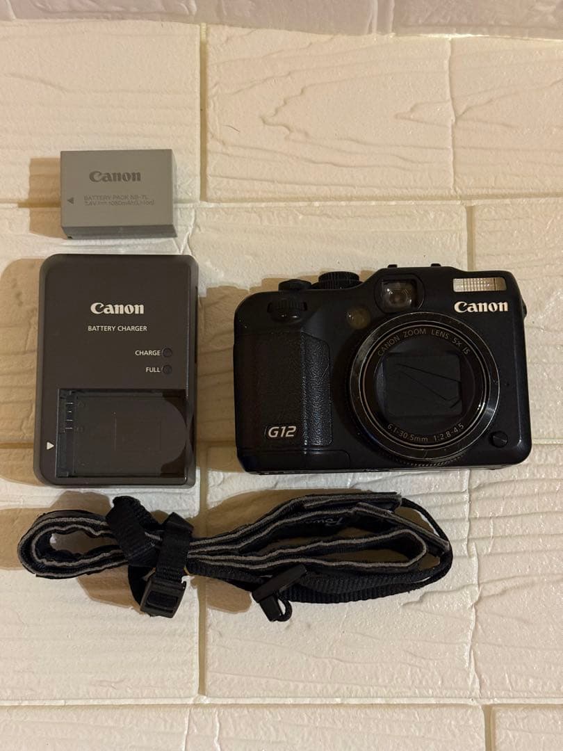 動作確認済 Canon PowerShot G12 コンデジ 付属品あり