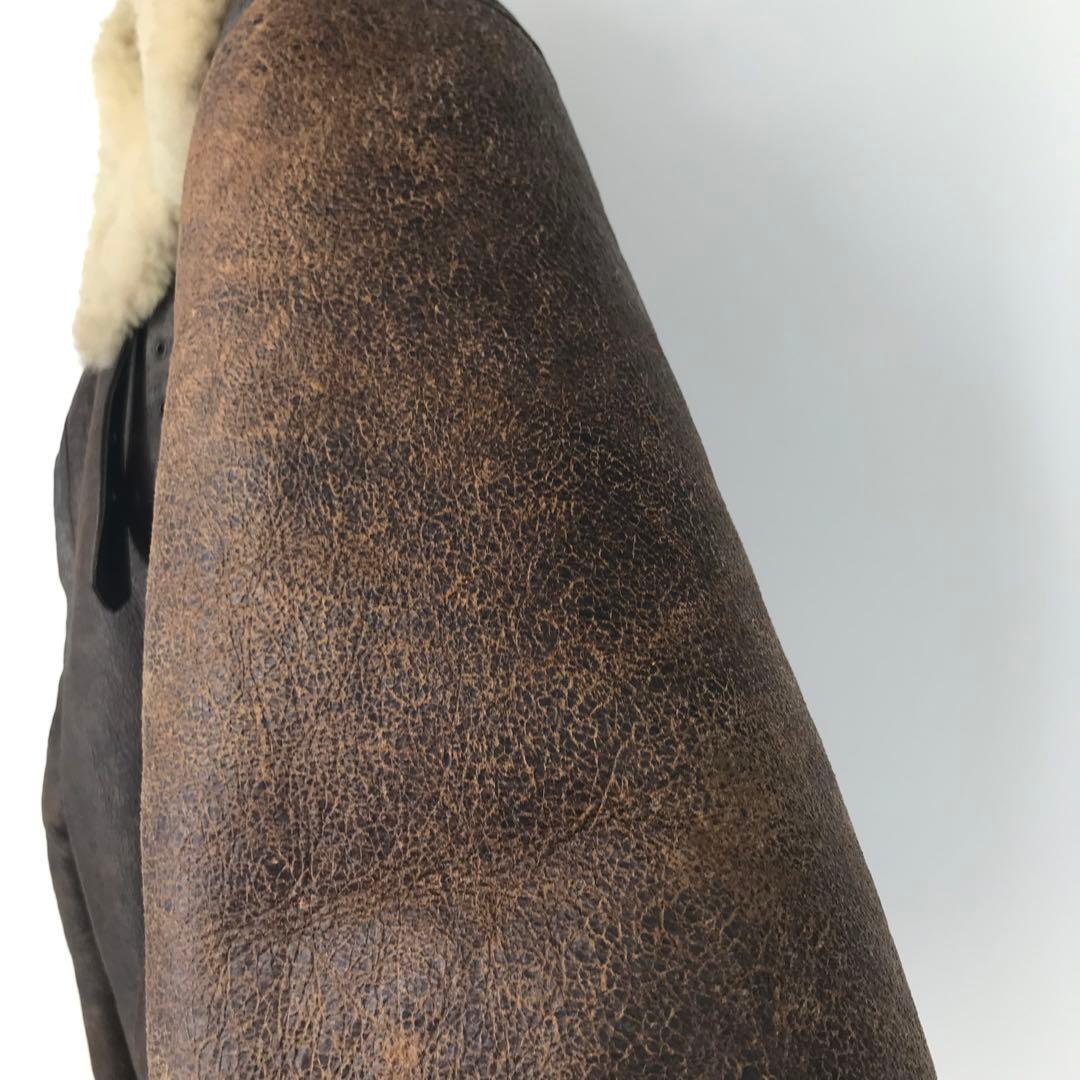 Schott B-3 42 ムートン ブラウン