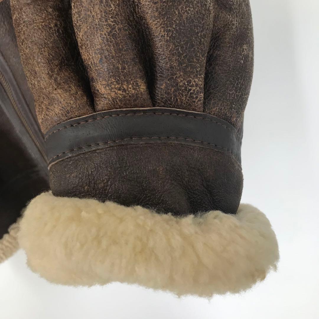 Schott B-3 42 ムートン ブラウン