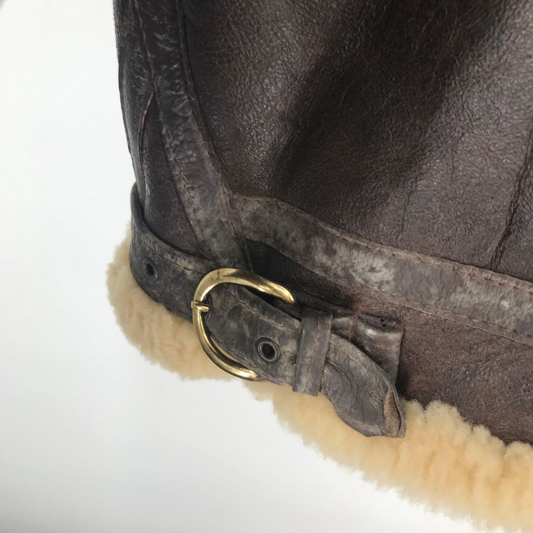 Schott B-3 42 ムートン ブラウン