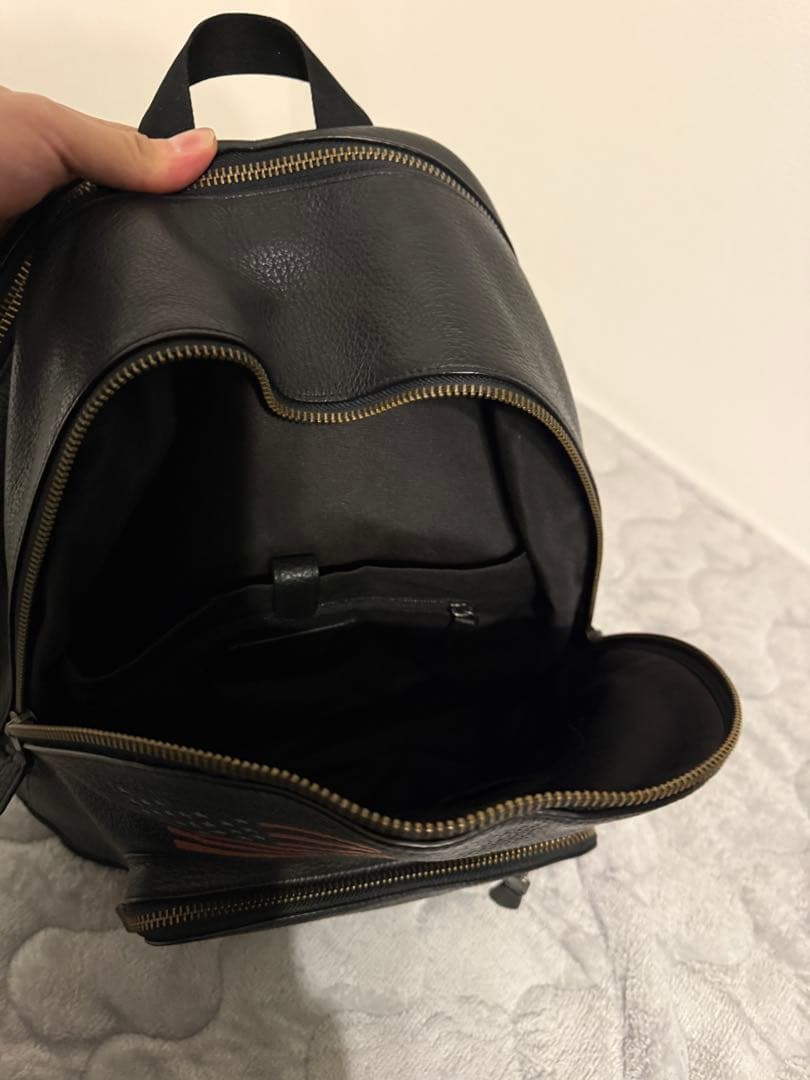 COACH レザーバックパック ブラック