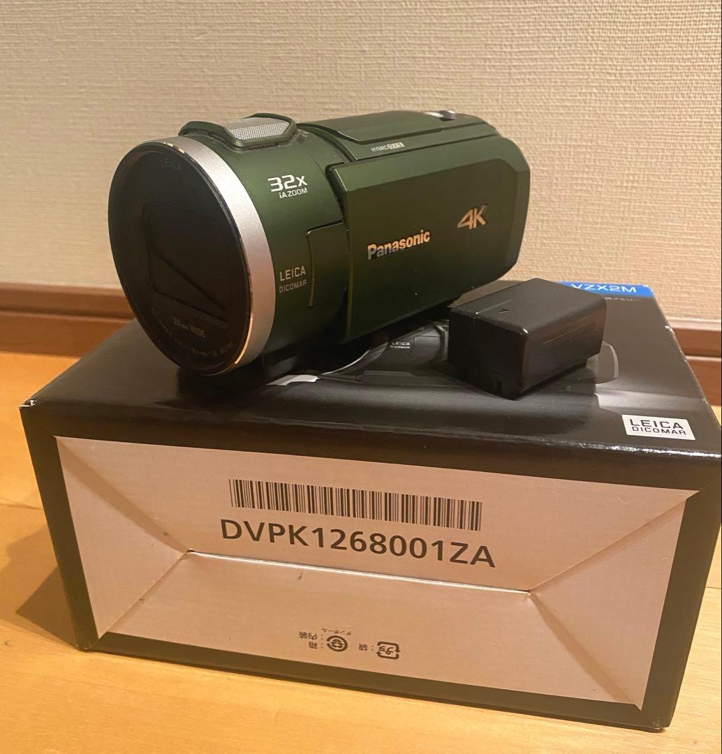 パナソニック 4Kビデオカメラ HC-VZX2M フォレストカーキ