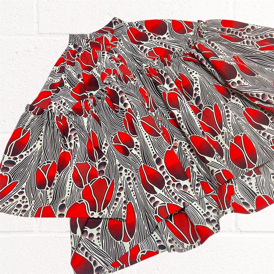 アフリカ布　アフリカンファッション　チュニック　ブラウス