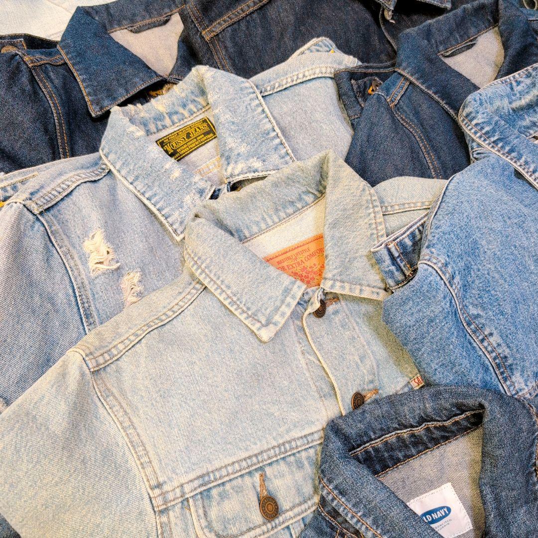 専用Ｇジャン デニムジャケット35着まとめ売り リメイク素材 ハンドメイド生地