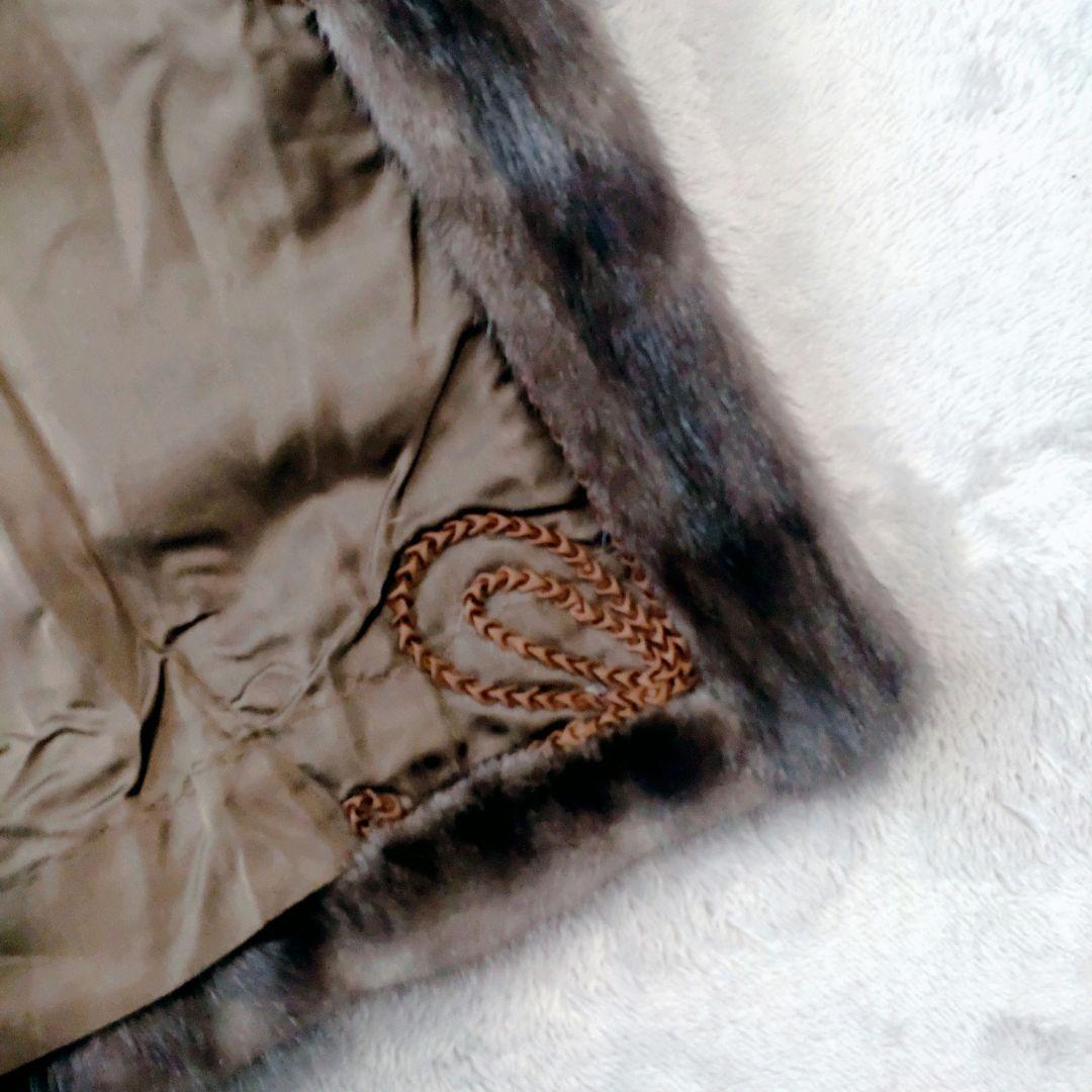 ★★★★ アメリカンミンク 毛皮ロングコート