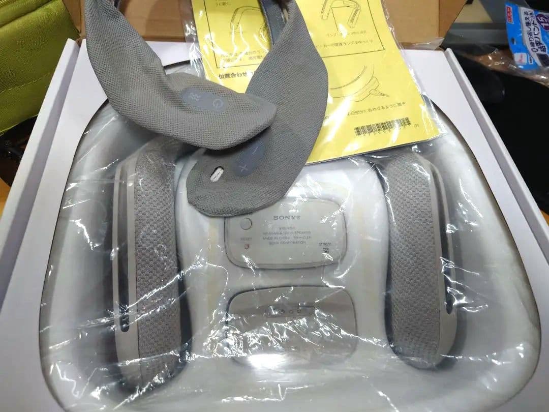 Sony ネックスピーカー グレー SRS-WS1 　別売カバー付