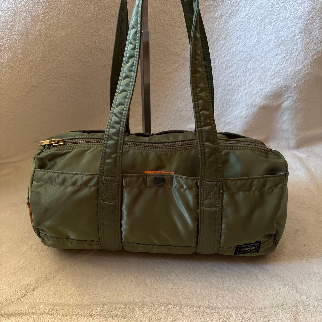 レア✨ポーター　タンカー　ミニボストンL　ドラムバッグ　セージグリーン　緑