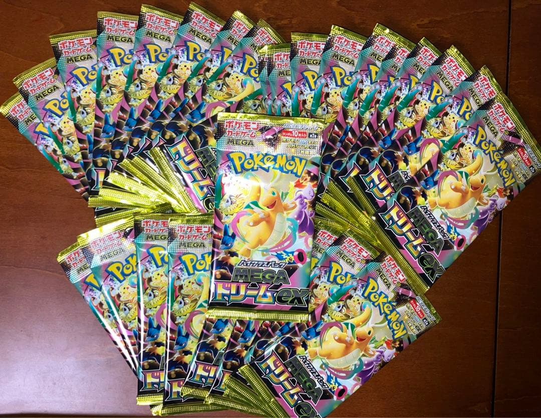 ポケモンカード メガドリームex サーチ済み 30パック 新品未使用 美品