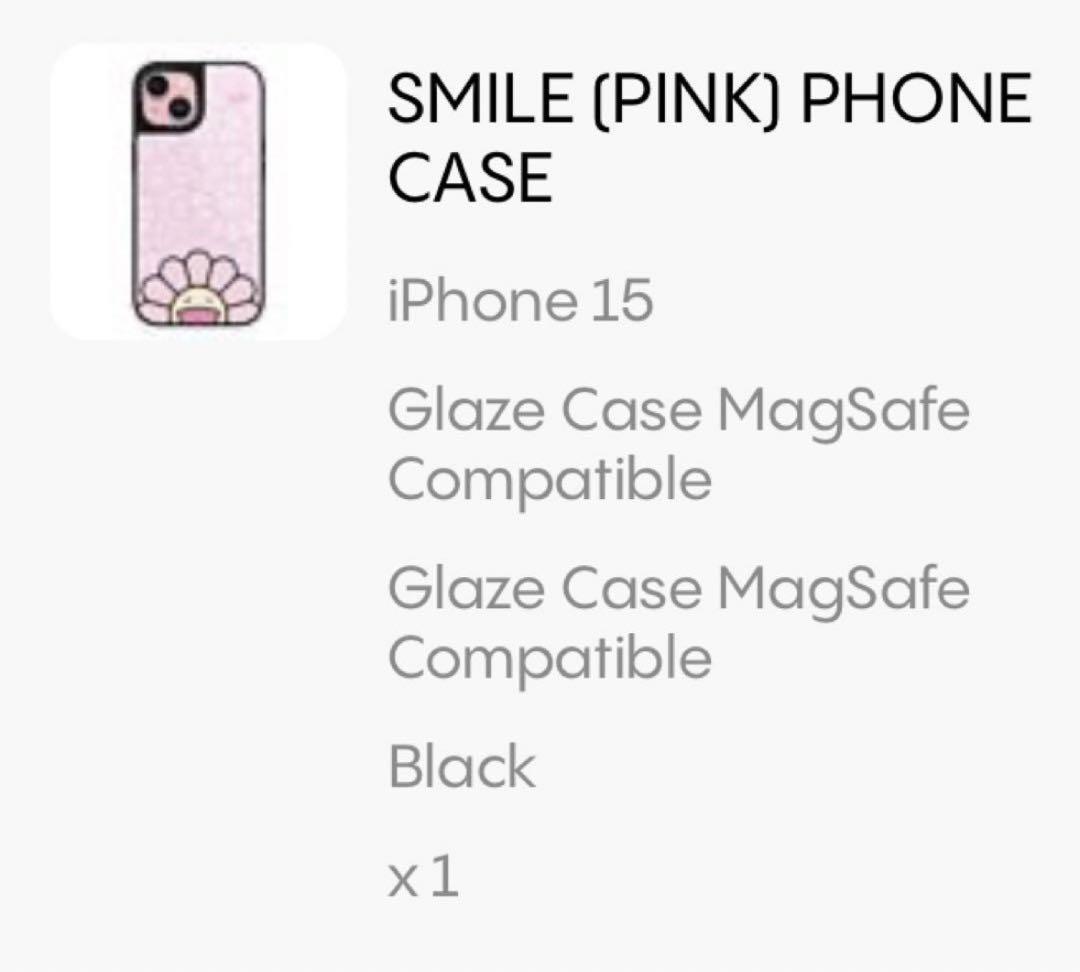 CASETiFY ムラカミタカシ iPhone15用ケース ピンク