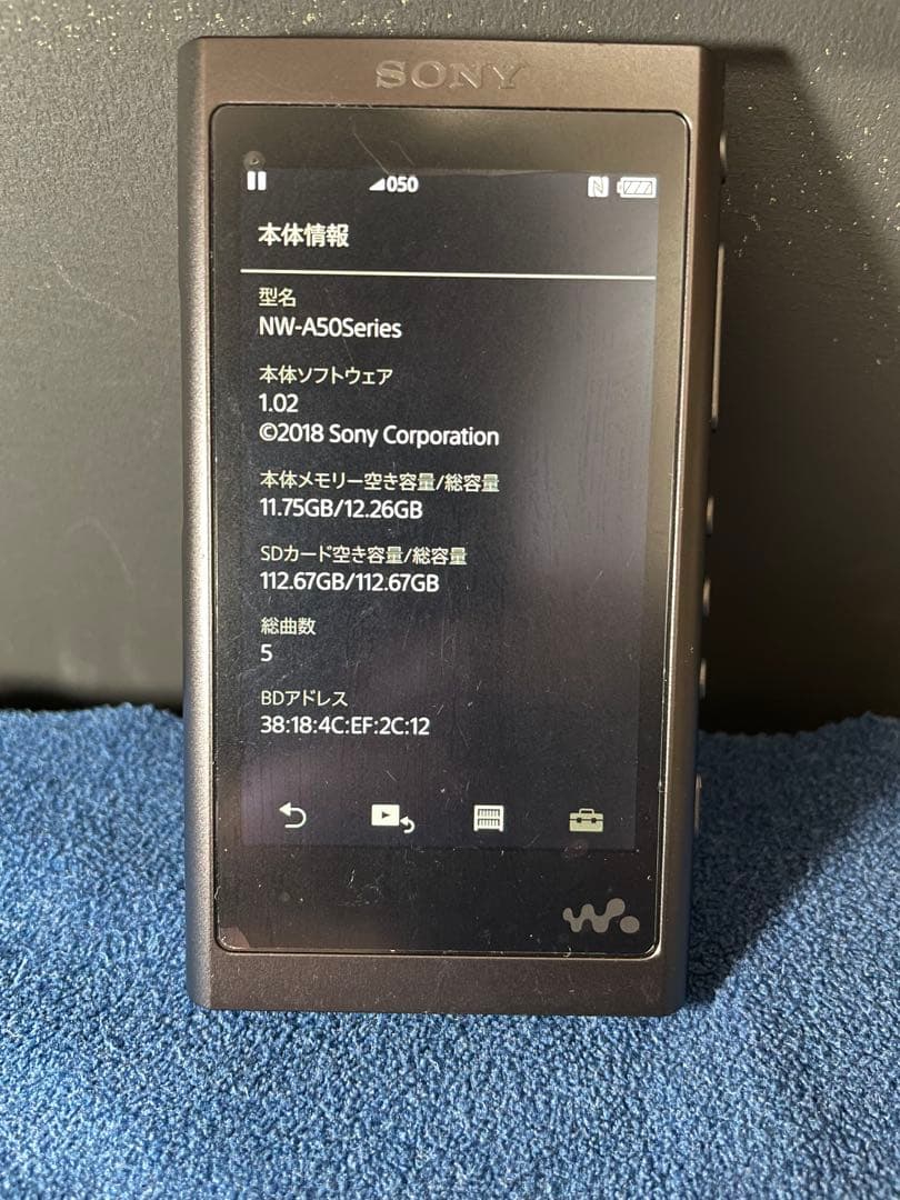 SONY ウォークマンNW-A50Series 16GB microSD128付