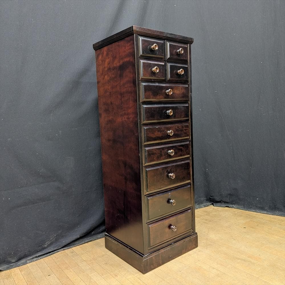 民芸家具　整理箪笥　タンス　たんす　チェスト　引き出し　ドロワー　ハイチェスト