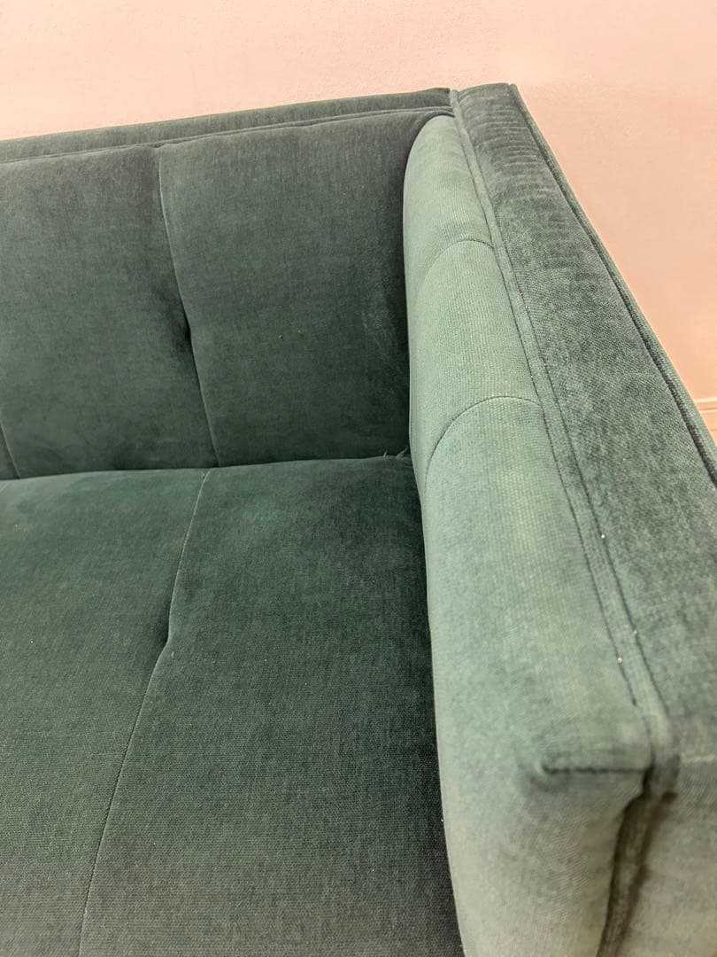 定価¥84,800 NOCE ソファLUXUR 3人掛け グリーン