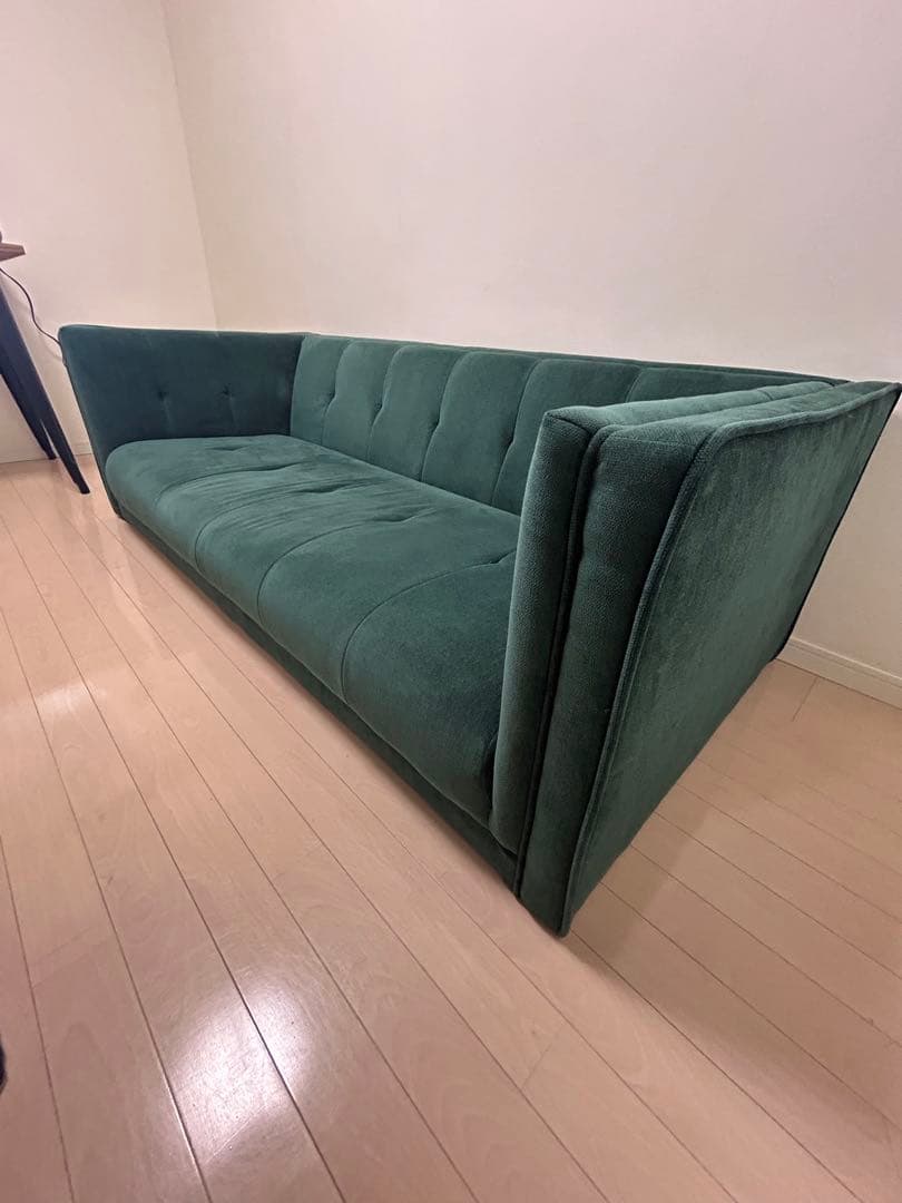 定価¥84,800 NOCE ソファLUXUR 3人掛け グリーン