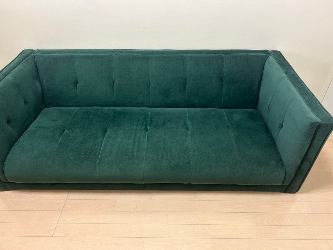 定価¥84,800 NOCE ソファLUXUR 3人掛け グリーン