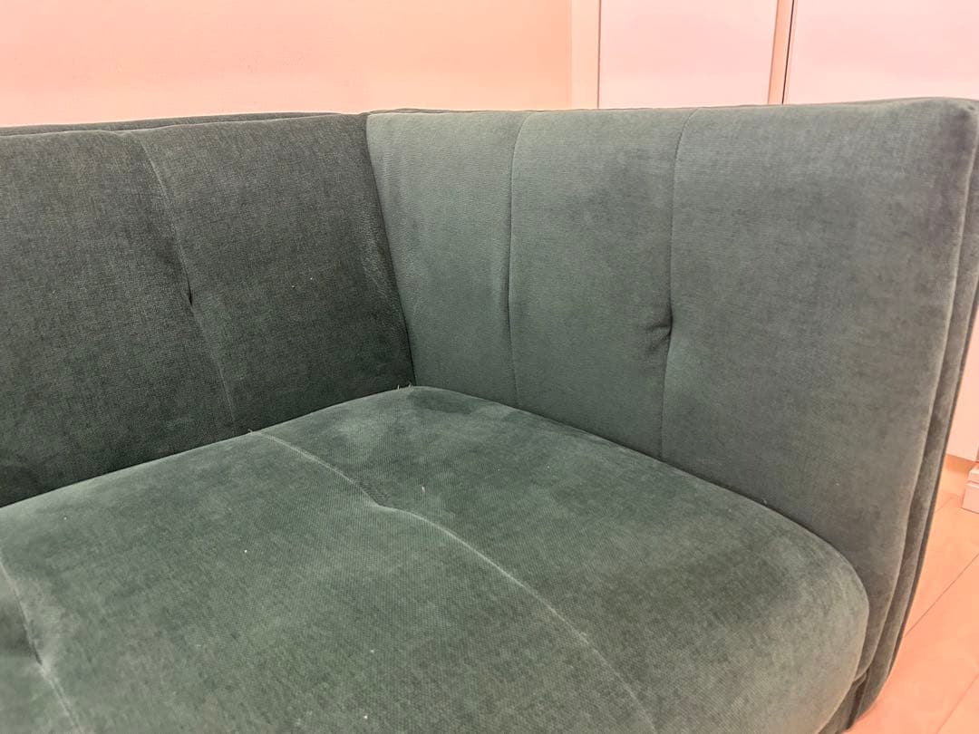 定価¥84,800 NOCE ソファLUXUR 3人掛け グリーン