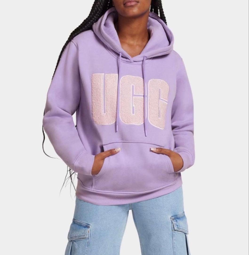 [値下げ]【新品未使用】UGG ロゴパーカー パープル