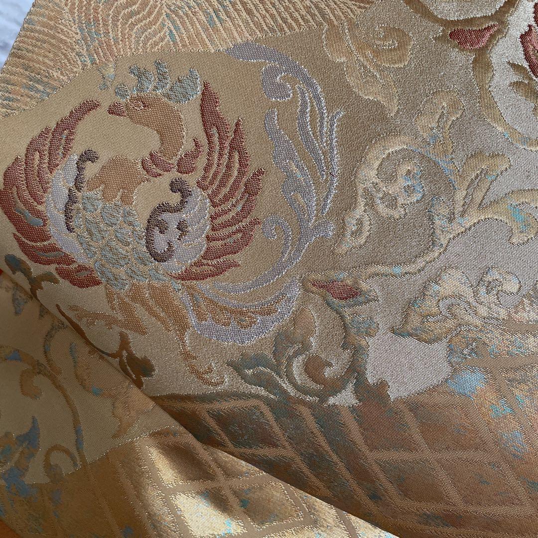 色無地　フルセット　藤紋　浜ちりめん　シンプル　礼装　カジュアル　着物　H6