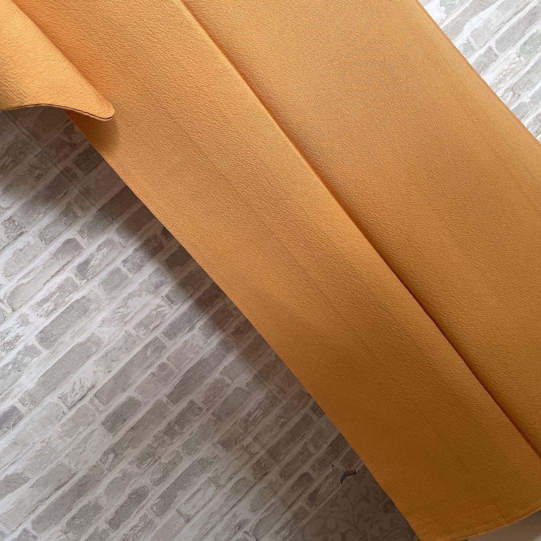 色無地　フルセット　藤紋　浜ちりめん　シンプル　礼装　カジュアル　着物　H6