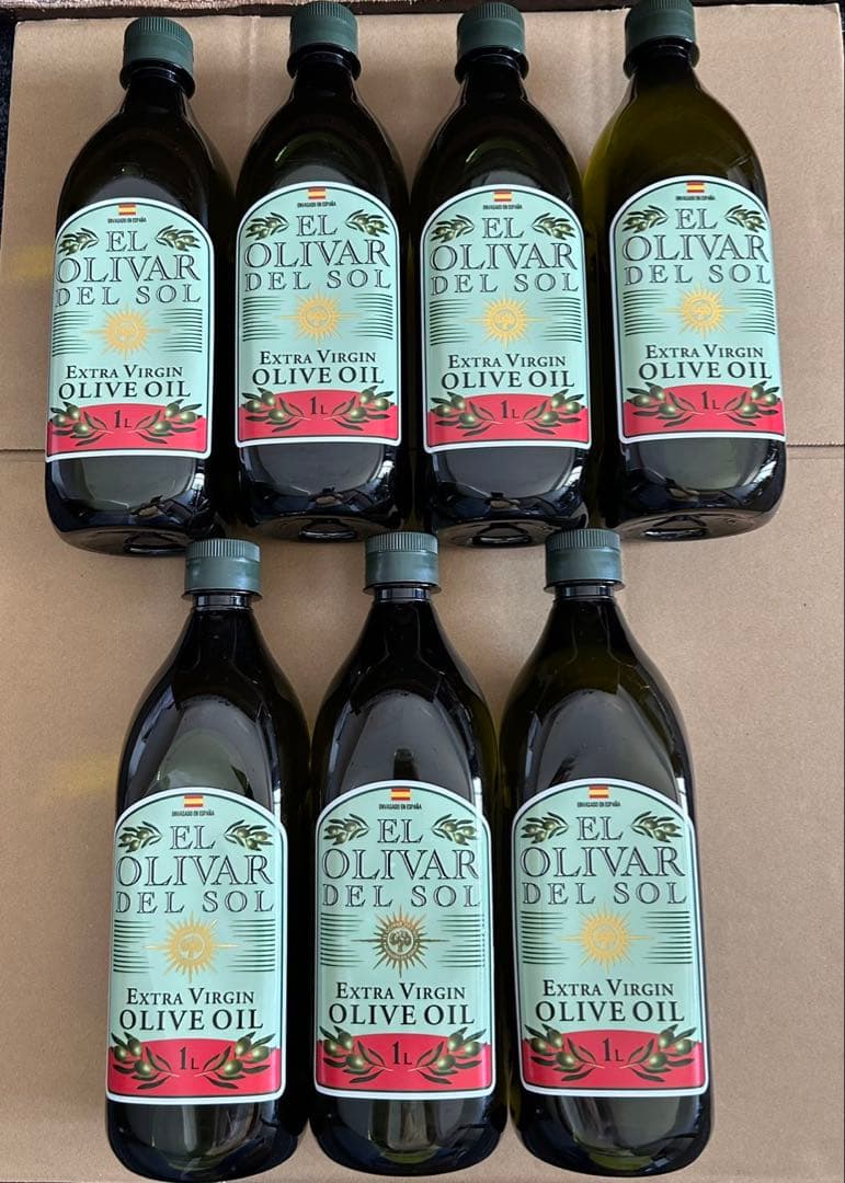 エクストラバージンオリーブオイル 1L 7本 EL OLIVAR DEL SOL
