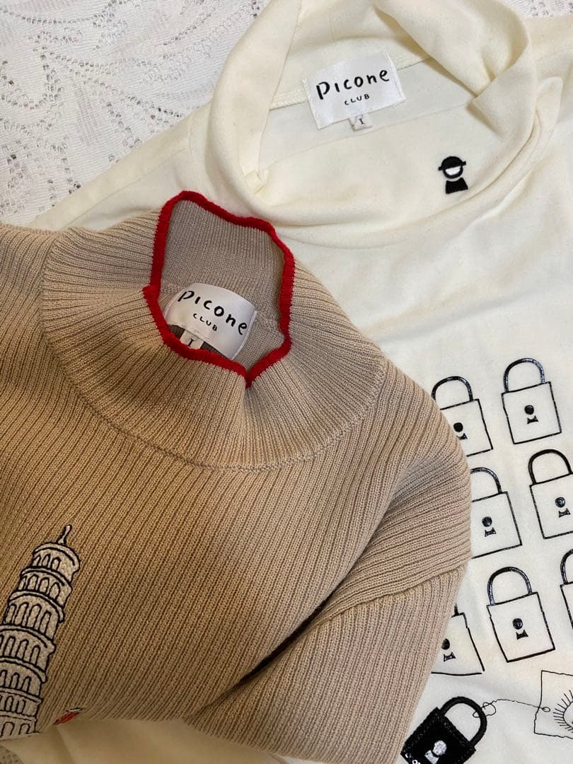 最終価格　ピッコーネクラブ　ニット、ハイネックプルオーバー