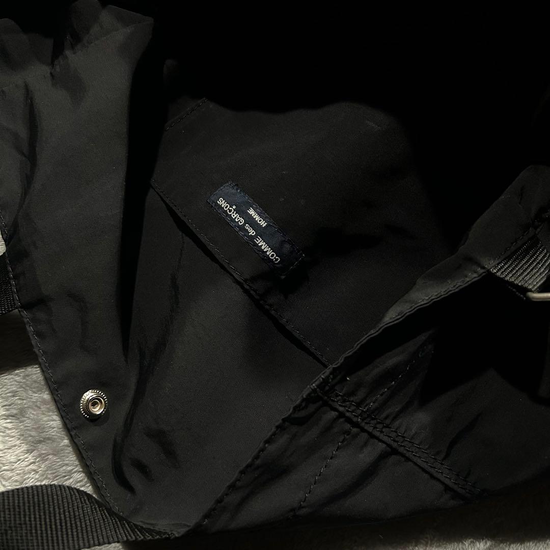 HOMME ロゴ2WAYショルダーバッグ ナイロン