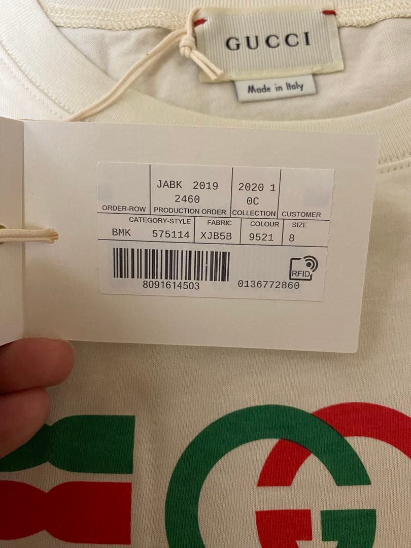 新品未使用★ GUCCI Tシャツ サイズ8Y 130cm