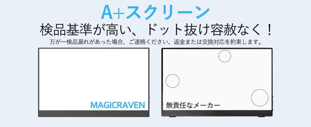 モバイルモニター タイプC1本 15.6インチ ディスプレイ 1920*1080
