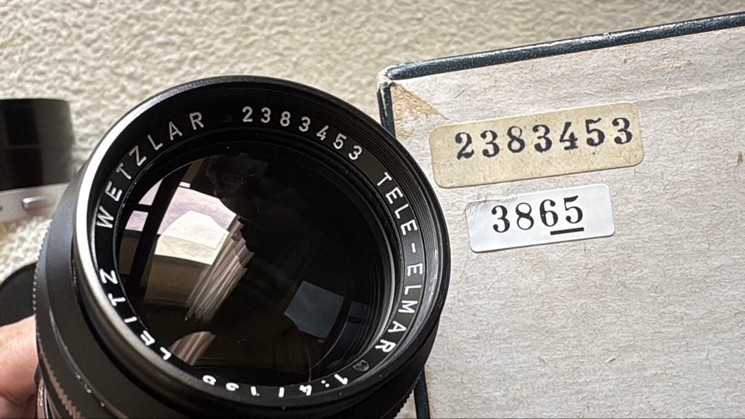 美品 元箱フード付き Leica TELE ELMAR 135mm f4