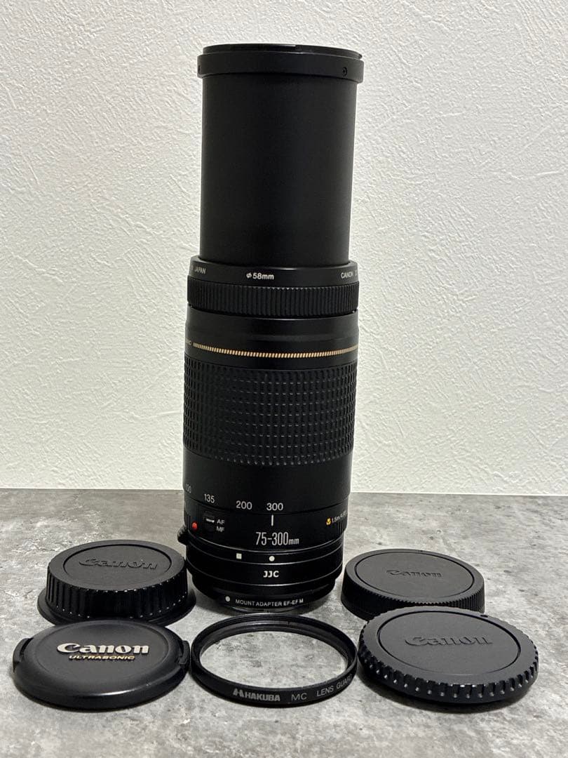 ⭐️美品⭐️Canon EF 75-300 USM & EF-EOS M アダプター