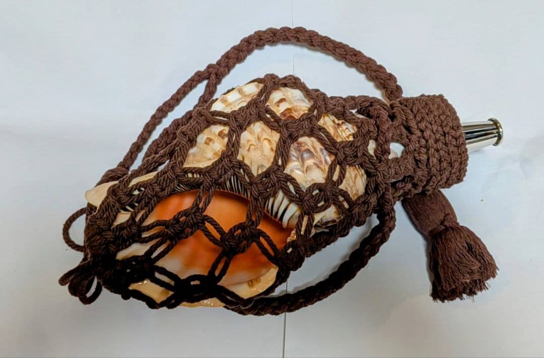 法螺貝　35.0cm 貝袋付　1037g 28000円　山伏修験