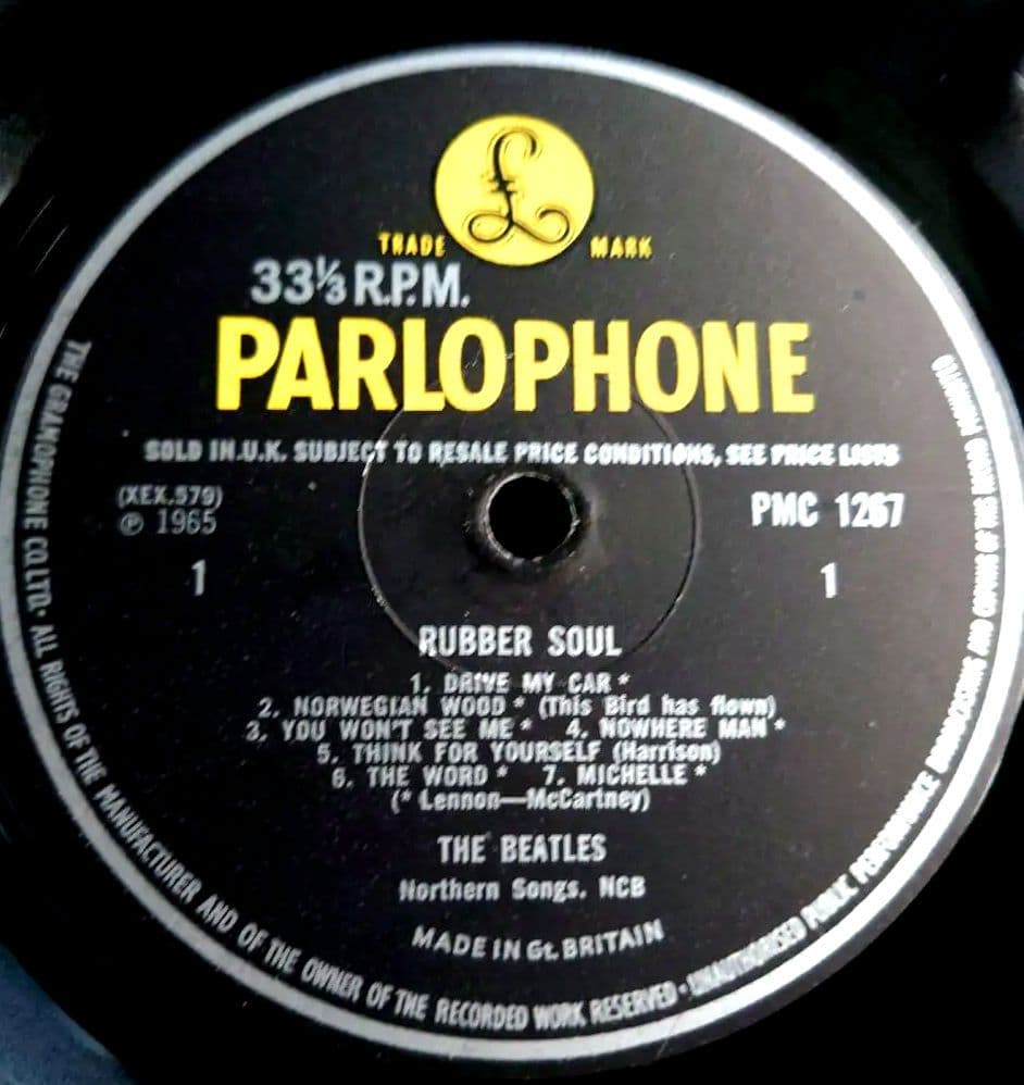 UK盤RUBBER SOUL THE BEATLES