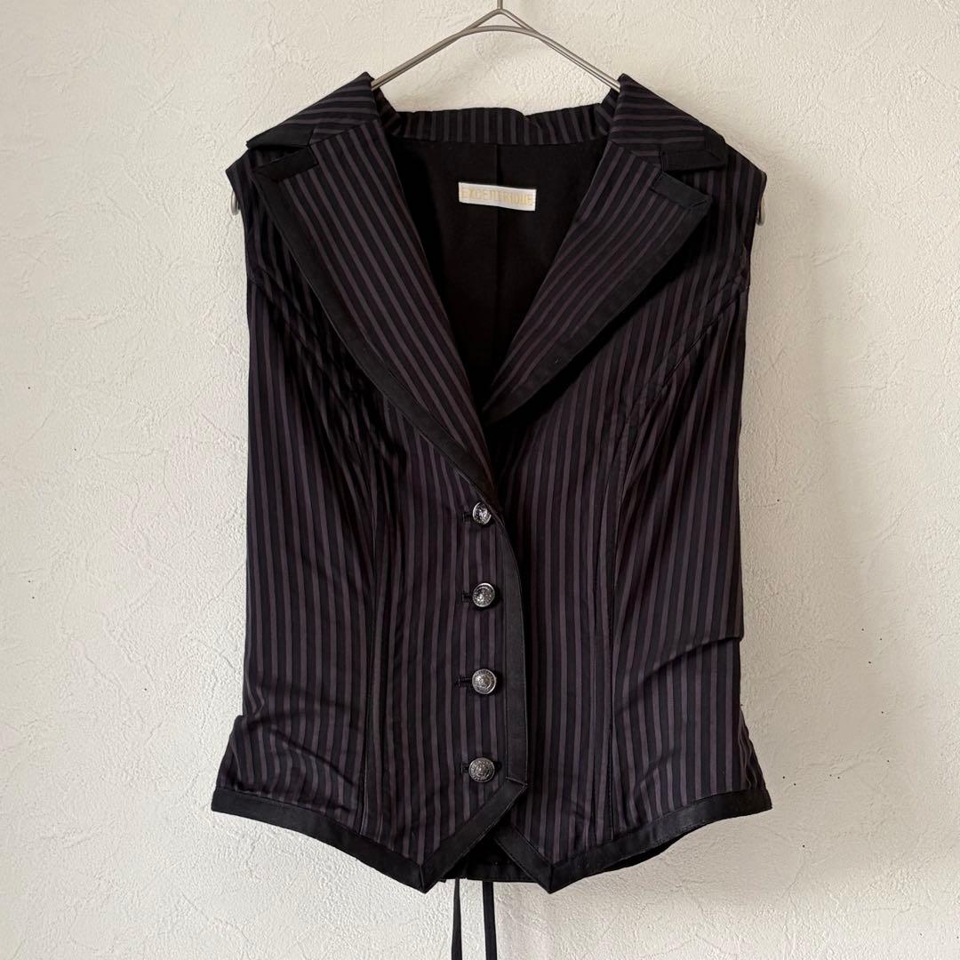 エクサントリーク コルセット ストライプ ベスト風デザイン Ｓ／Ｍ