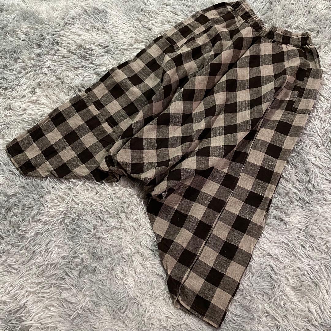 【F】うさとの服 ♡ usaato　ムササビパンツ チェック サルエル 希少