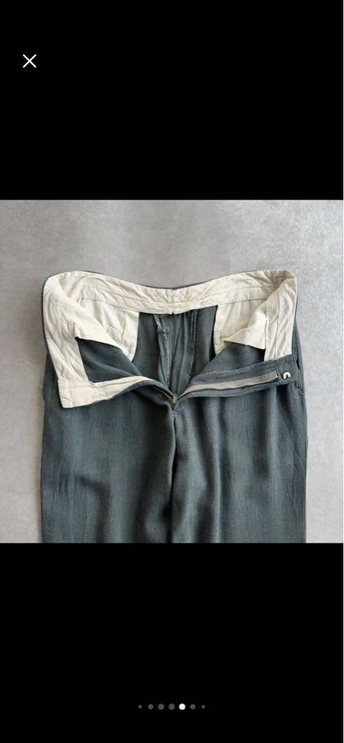 S*O様 50s レーヨン　スラックス　グレー　ヴィンテージ